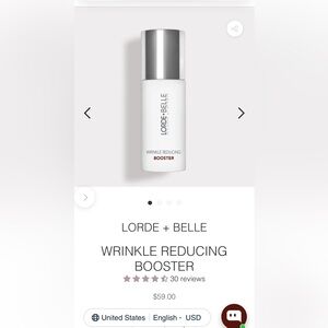 Full size VIRAL Lorde + Belle wrinkle reducing booster NIB